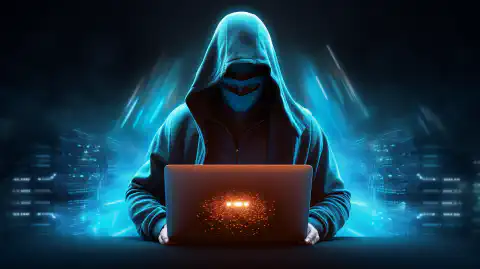 Una imagen que representa a un hacker con una capa de superhéroe, simbolizando el empoderamiento obtenido a través de la formación en ciberseguridad de TryHackMe.
