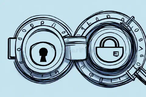 Imagen simbólica que representa la seguridad de las contraseñas con un escudo que protege una cerradura.